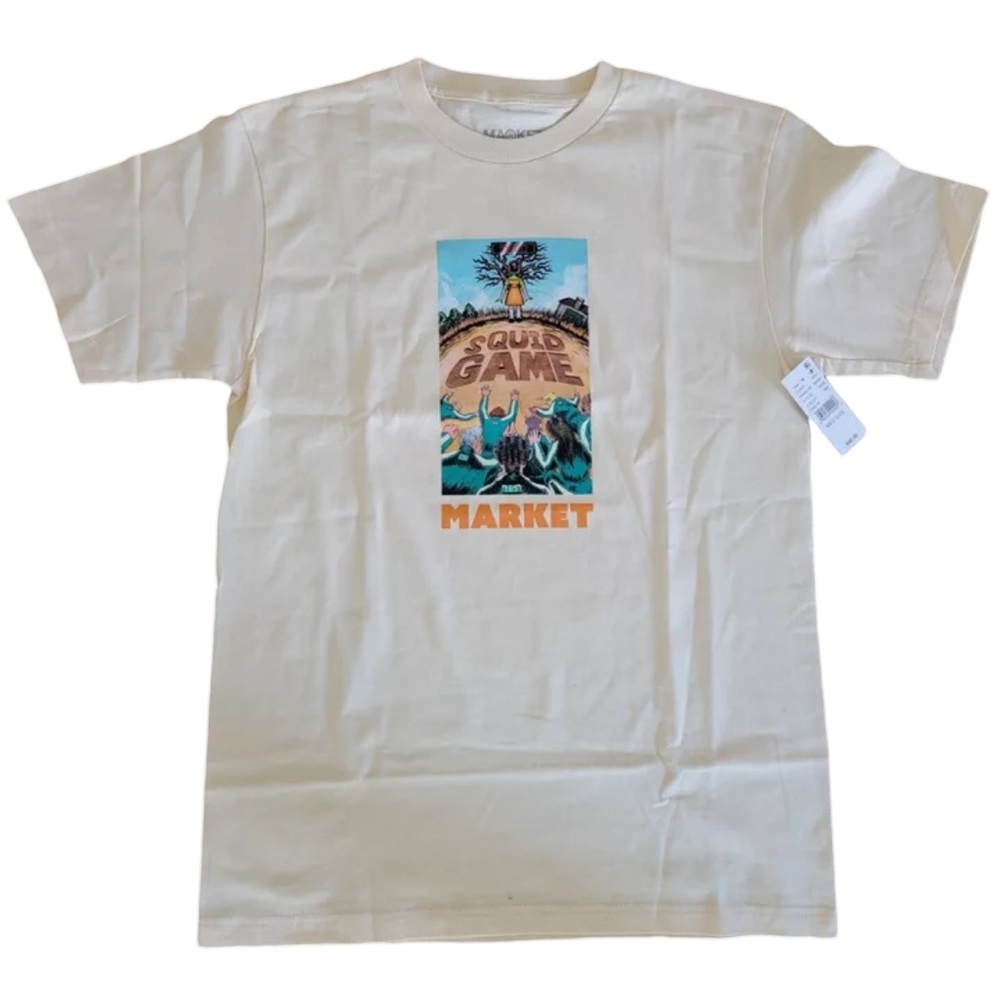 Mens Market x Squid Game x Netflix by PacSun Graphic Tee Shirt Unisex NWT